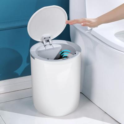 China JOYBOS Disposable Automatic SmartTrash Can Small Trash Can With Lid For Bathroom Touchless Trash Cans For Kitchen for sale