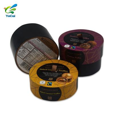 China Luxury Round Cylinder Chocolate Packaging Boxes Customized Tube Gift Box Paper Food Grade Premium Quality Customized for sale