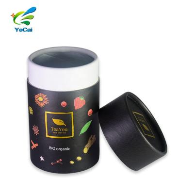 China Factory Wholesale Biodegradable Food Grade Aluminum Foil Powder Paper Tube Tea Packaging Tube Box for sale