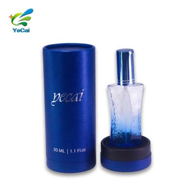 China Recycled materials like perfume cylinder paper recycleable paper box packaging EVA shape insert paper tube for bottle for sale