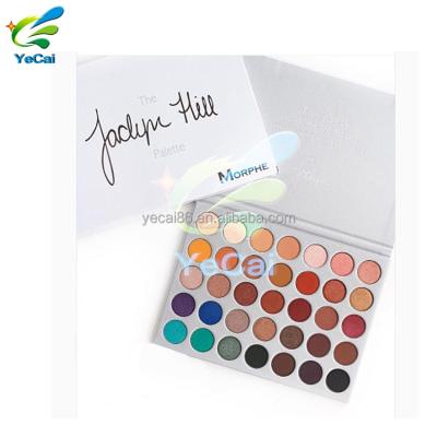 China Recycled materials MOQ=500pcs makeuppaper eyeshadow palette box, make up eyeshadow palette for your own for sale