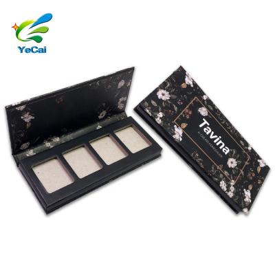 China Recycled Materials Custom Printing Empty Magnetic Cardboard Palette Makeup Paper Eyeshadow Packaging for sale