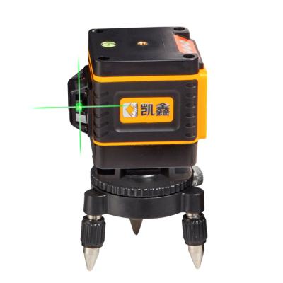 China Factories for sale directly sell 8 rotary line 3d green light sticking to ground and wall laser level 13*10*10.5CM for sale