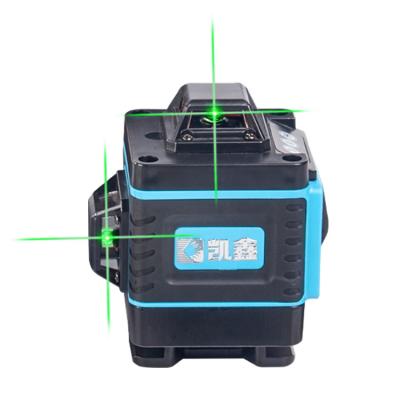 China Hot Selling High Quality Unique Design 4d Green Light Touch Screen 16 Practical Line Wall And Floor Laser Level Auto Anping 13*12.5*12.5CM for sale