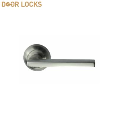 China Suitable for interior doors wholesale modern design aluminum alloy door handle lock with cheap price for sale