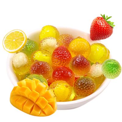 China Eat directly Wholesale gummy candy fruit juicy center soft candy with filling for sale