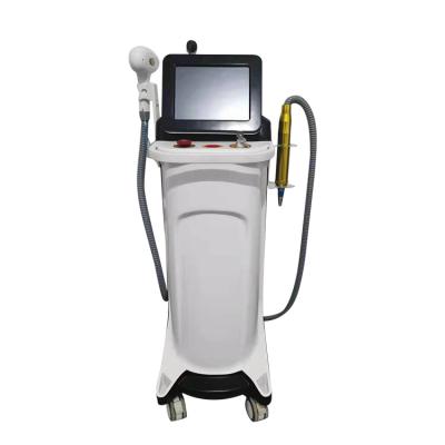 China Pigment removal diode laser 808nm+pico laser 2021 2 in 1 beauty equipment hair removal machine for sale