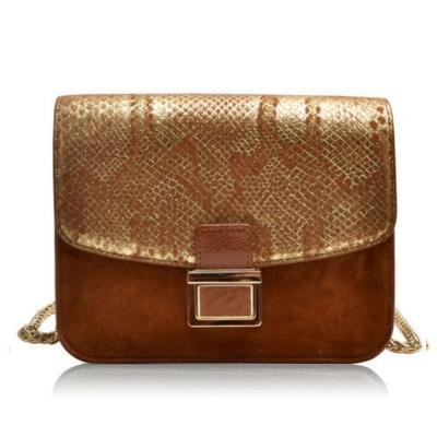 China High Quality Snakeskin Leather Cross - Body Bags Snake Skin Ladies Clutch Bag Exotic Leather Custom Handbag for sale