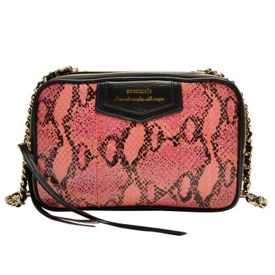 China High quality python snakeskin leather bags very light lady clutch bag genuine snakeskin leather casual cross - body bags for sale