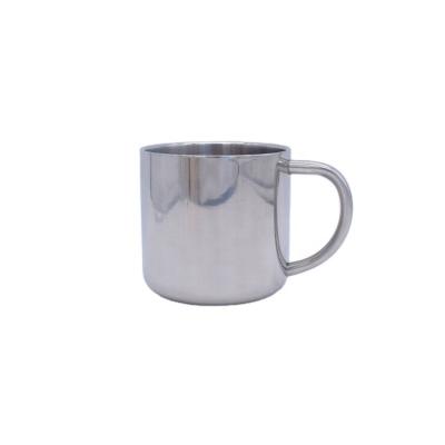 China Durable Stainless Steel Espresso Strong Double Wall 130ml Coffee Mug , Small Small Coffee Mug for sale