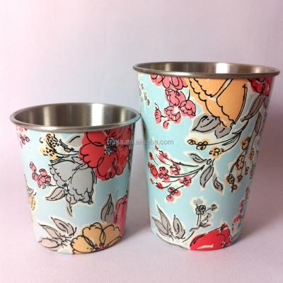 China Sustainable Stainless Steel Pint Cups - Custom Stainless Steel Glass With Sublimation Logo for sale