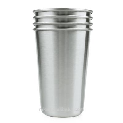 China Sustainable Stainless Steel Pint Glass For Promotions , Wholesale White Stainless Steel Tumbler for sale