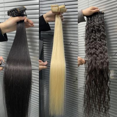 China Tangle Free 100% Virgin Remy Raw Human Hair Cuticle Anglied Hair Extensions 6D Silky Straight Natural Black Hair Extensions NO-trace for sale