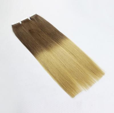 China Virgin 100% European Russian Remy Hair Tape In Hair Extension Double Drawn Virgin Remy Tape In Hair Extension for sale