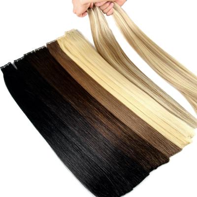 China Wholesale Silky Russian Remy Tape Hair Extensions 100% Drawn Invisible Double Tape In Hair Extensions for sale