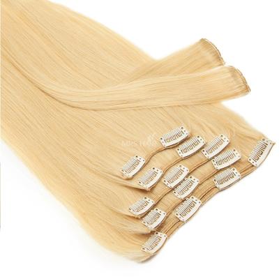 China Cuticle Aligned.No Real Remy Human Hair Clip In Hair Extensions 100% Gray 7 Pieces Clip-in Sets Silky Straight Classic Category for sale