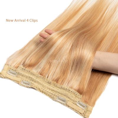 China Customer's Idea MRSHAIR Halo Hair Apply With Invisible Wire Tint Tac Natural Hair 4 Clips 14 18 22 Inch Clip In Hair Extension for sale