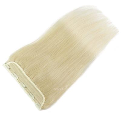 China 100% Virgin Remy Hair Extension Remy Hair Quad Clip In Hair Extensions One Pieces Blonde Clip On Extensions 5 Clip On Hair Extension for sale