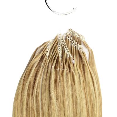 China Free Sample High Quality Silky Straight Easy Install New Trend 8D Nano Beads Prebonded Tip String Hair Extensions for sale