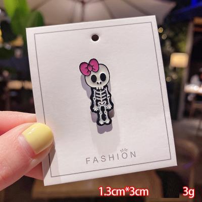 China China Couple Brooch Halloween Skeleton Badge Pin Custom Promotional Merchandise for sale