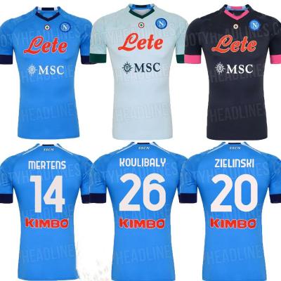 China Shorts 20/21 New Lozano Customized Badge Quality Soccer Jersey Thai Mertens for sale