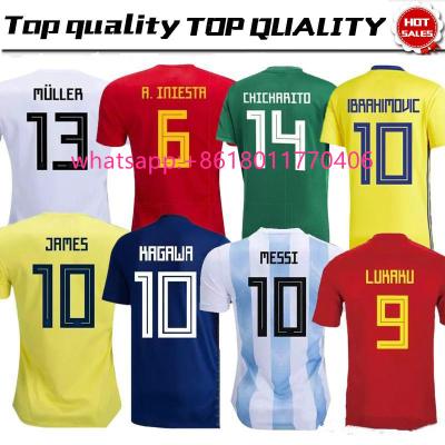 China Shirts & Main wholesale thai home and away the quality 2018 singlet national team jersey for sale