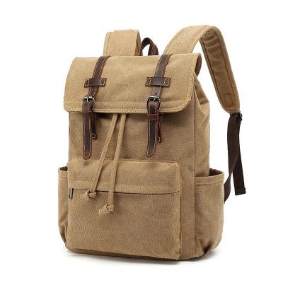 China Wholesale 2022 New Custom Men's Waterproof Canvas Travel Laptop Backpack Bag for sale