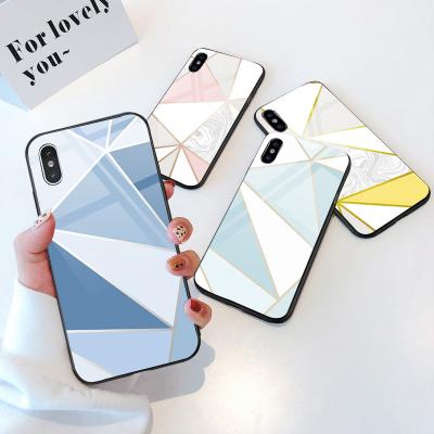 China Free Printing Marble Shockproof Tempered Glass Phone Case For Iphone 13 pro Max Case Coque Tpu Pc 12 11 Mobile Back Cover for sale