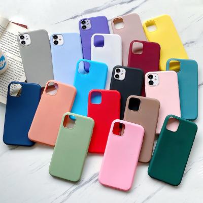 China Parchute Frosted Silicone Soft Phone Case For iPhone 12 Pro Max Mini Ultra Slim Matte Phone Case For iPhone 11 Pro Max XR XS 7 for sale