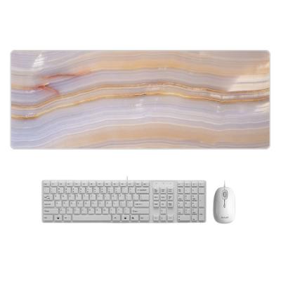 China Soft Comfortable Touch Customized Sublimation Marble Printing Designs Rubber Smooth Touch Mousepads Soft Fabric Ultrathin Office Mousepad for sale