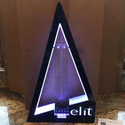 China Acrylic With Led Lighted Refillable Bottle Glorifier Lighted Display Stand for sale