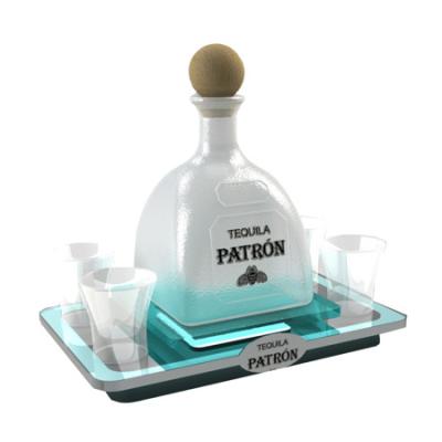 China Boss Tequila Led Bottle Glasses VIP Serving Shot Tray HWA10010 for sale