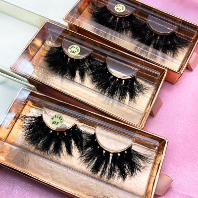 China Real Mink Strip Long Natural Wholesale 3d5D Mink Eyelashes Lashes Gorgeous Eyelashes and Custom Magnetic Package Box for sale