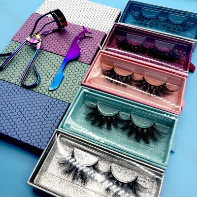 China Long Natural lashes3d 25mm Wholesale Vendor Eyelash Vendor Customized Boxes Wholesale 3D Mink Lashes Vendor for sale