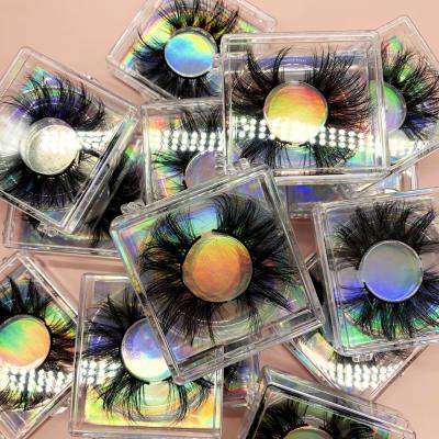 China Wholesale 3D Long Natural Mink Eyelashes Vendor Private Label Mink Eyelashes Vendor Best Quality 25MM Mink Eyelashes for sale