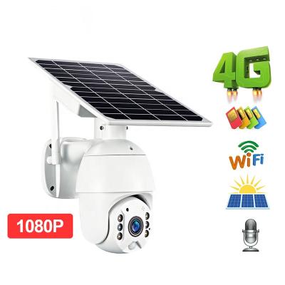 China NIGHT VISION 1080P 2MP HD Video Surveillance Wireless Dome CCTV WIFI 4G Outdoor Solar Vigilant Smart PTZ Camera for sale