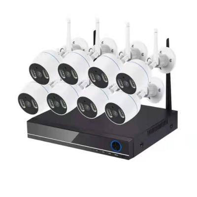 China PAN-TILT 1080P H.265 CCTV System 2MP 8CH NVR IP Bullet Camera IP IR-CUT Wireless Security Surveillance Kits for sale