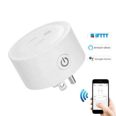 China Tuya 110V 220V 10A Smart Plug Socket US Support Tuya Support Alexa Google Home App Home Automation Smart Home Standard wifi Control for sale