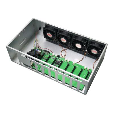 China With fan hot selling B85 motherboard chassis 8 gpu 65mm spacing motherboard split case 8gpu 65mm 70mm power supply for sale