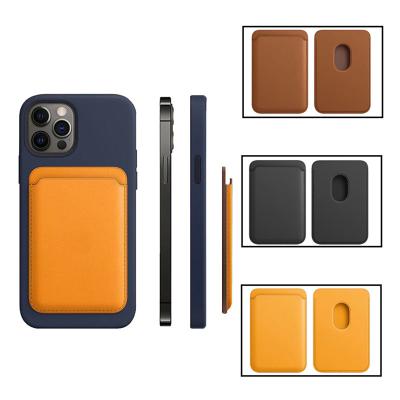 China Luxury For Apple iPhone 12 Leather Wallet With Magsafe Card Holder For iPhone 12 pro Max Case Magsafe Magnetic Phone Shell For iPhone for sale