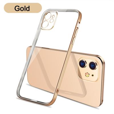 China Cheap transparent phone cover soft price phone protection soft silicone case for iPhone 11 12 pro with lens protection for sale