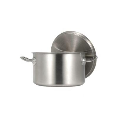 China Stocked Hot Sale Induction Stainless Steel Sauce Pot For Hotel And Restaurant Cooking for sale