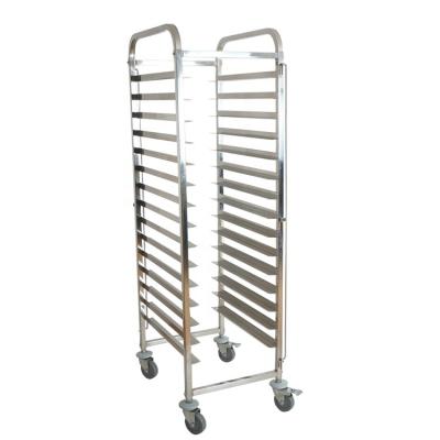 China Dismantled Chinese Hotel Restaurant Kitchen Stainless Steel Bakery Trolley for sale