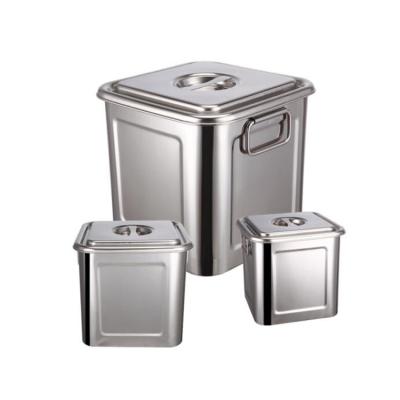 China Stocked Square Hotel Stainless Steel Cookware Kitchen Soup Barrel for sale