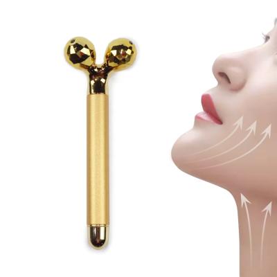 China Skin Tightening Gold High Quality Waterproof Luxury Heads Design Mini Slimming Face 360 ​​Face Massager 3D Electric Massager Roller Face for sale