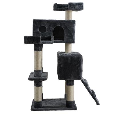 China 2020 Sustainable New Cat Tree Scratching Post Cat Climbing Frame Scratcher Post Furniture for sale