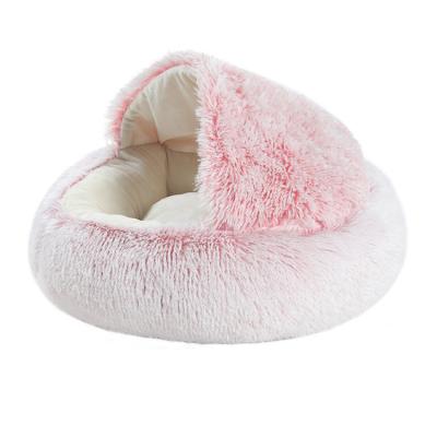 China Sustainable Comfortable Warm Pet Bed Washable Soft Round Bed For Dog And Cat for sale