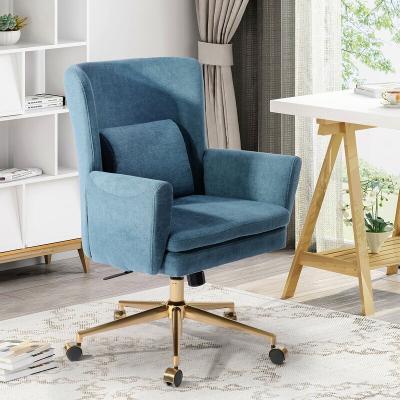 China Wholesale Commercial Furniture Task Office Chair Computer Chair Home Office Velvet Fabric Velvet Swivel Office Chair Adjustable (Height) for sale