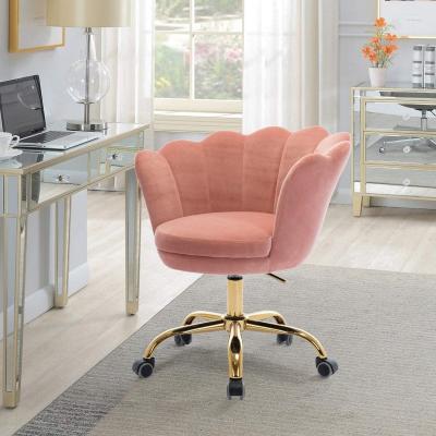 China (Size) Convenient Home Use Swivel Chair Backrest Adjustable Flower Shaped Armchair For Office for sale