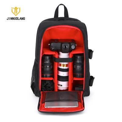 China JINNUOLANG New Large Capacity Fashionable Durable Camera Waterproof Shoulders Bag DSLR Video Tripod Backpack For Canon Sony Pentax for sale